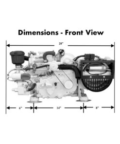 compact-kubota-marine-diesel-generators-3.5-kW-dimensions-front-view
