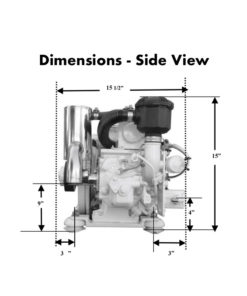 compact-kubota-marine-diesel-generators-3.5-kW-dimensions-side-view