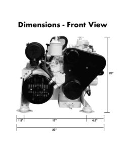 compact-kubota-marine-diesel-generators-5.5-kW-dimensions-front-view